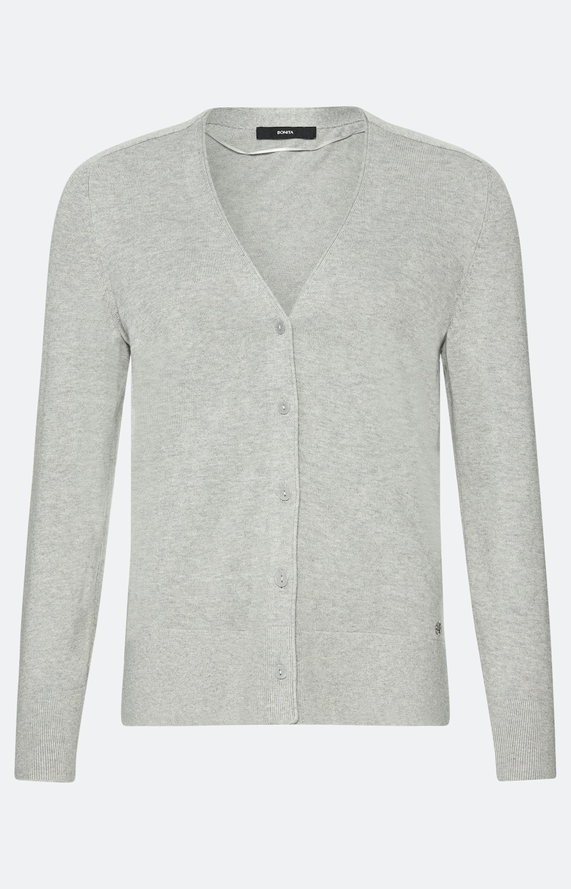 Vest met jukstuk, grijs