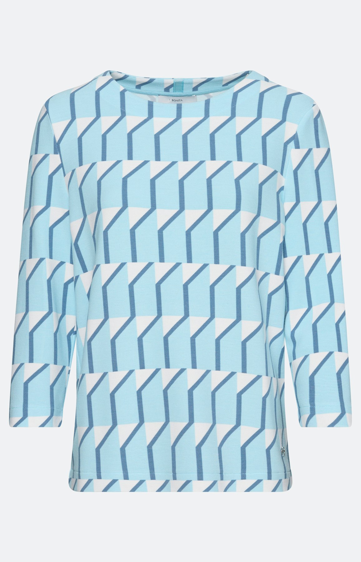 Sweatshirt met dessin, lichtblauw