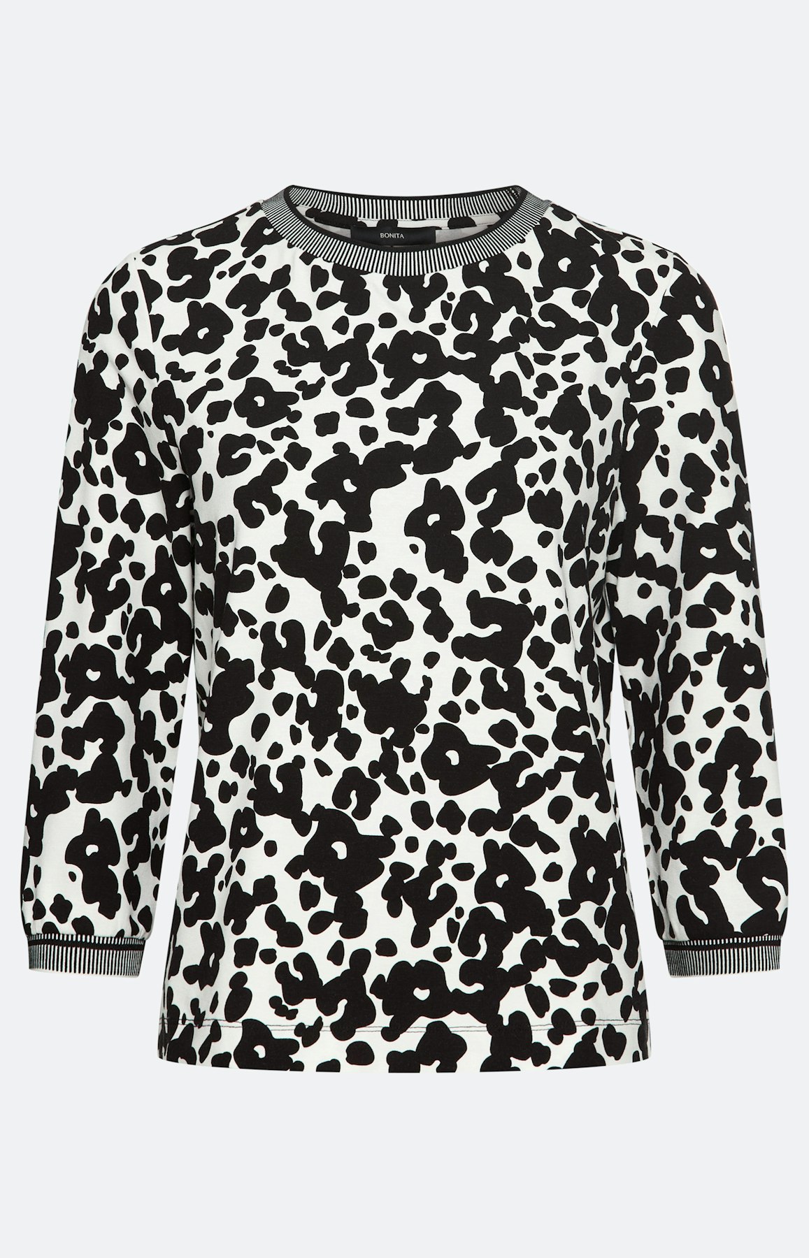 Sweatshirt met luipaardprint, wit