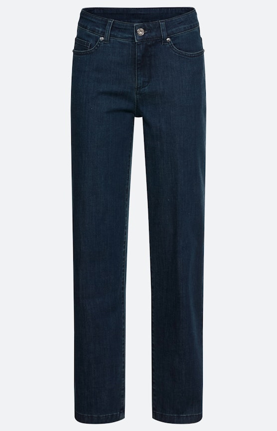 Jeans, wijde pijpen 30 inch, donkerblauw