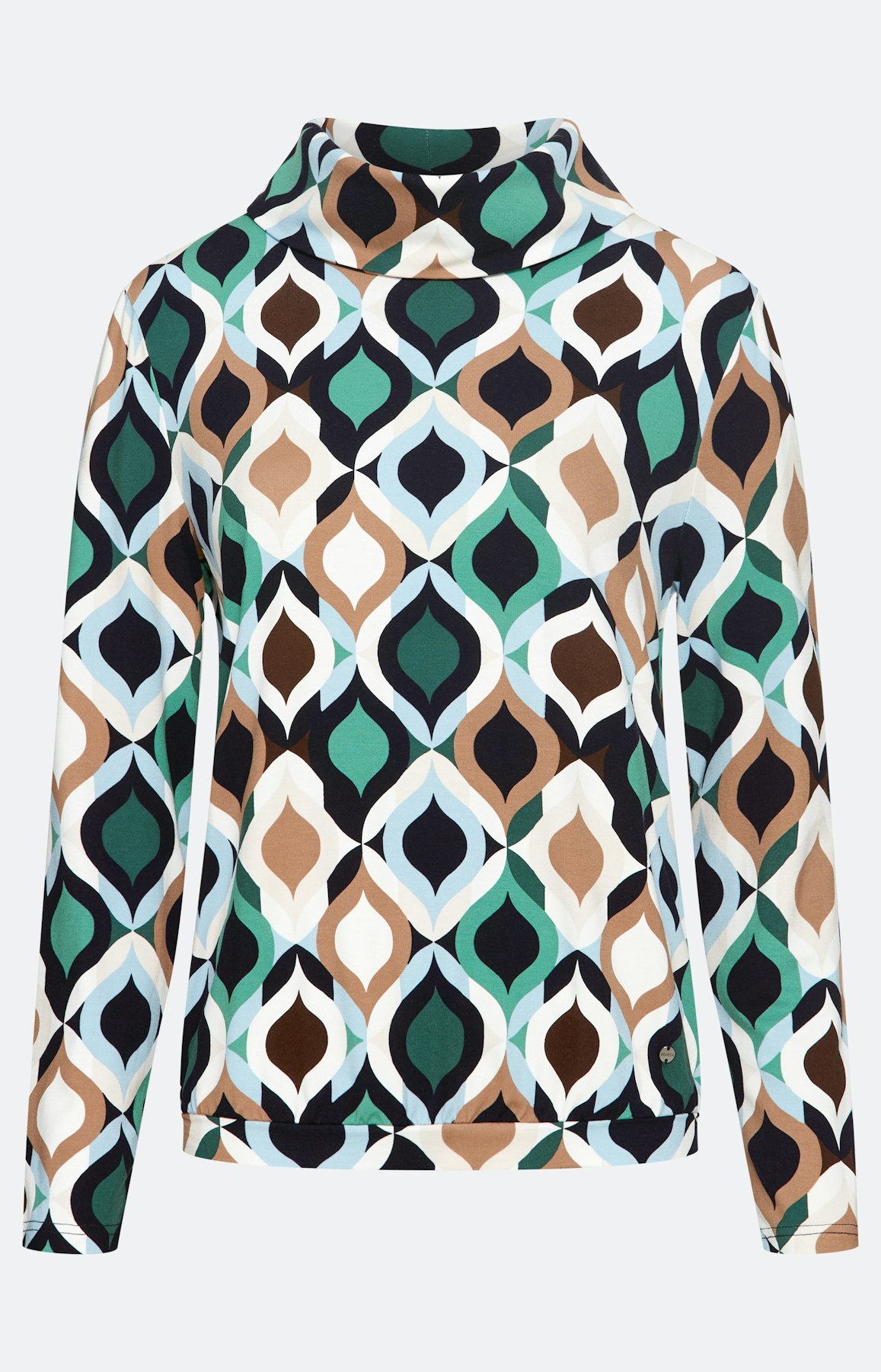 Shirt met kraag, gedessineerd