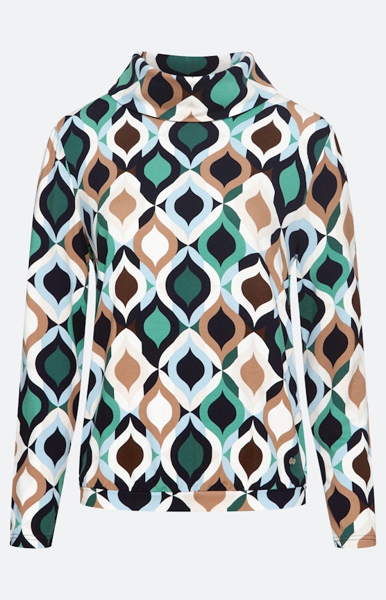 Shirt met kraag, gedessineerd