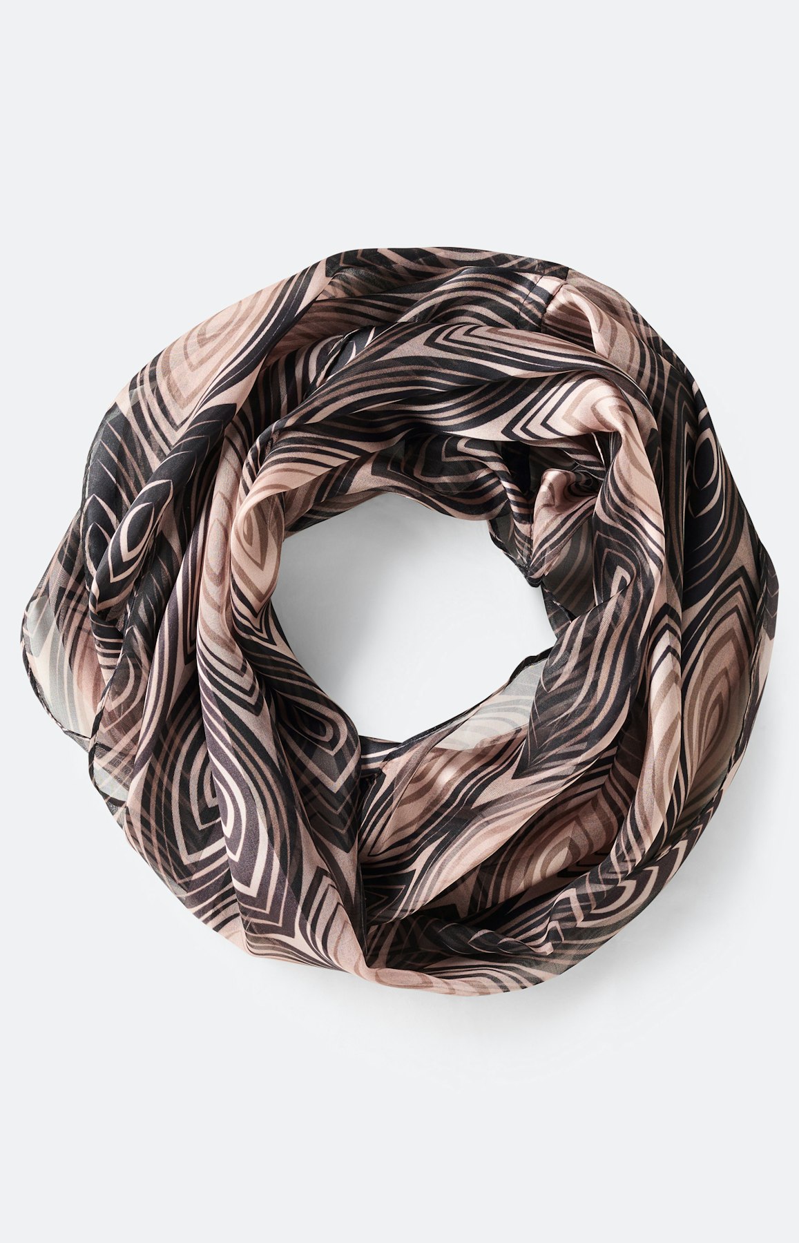 Sjaal met print all-over, gedessineerd