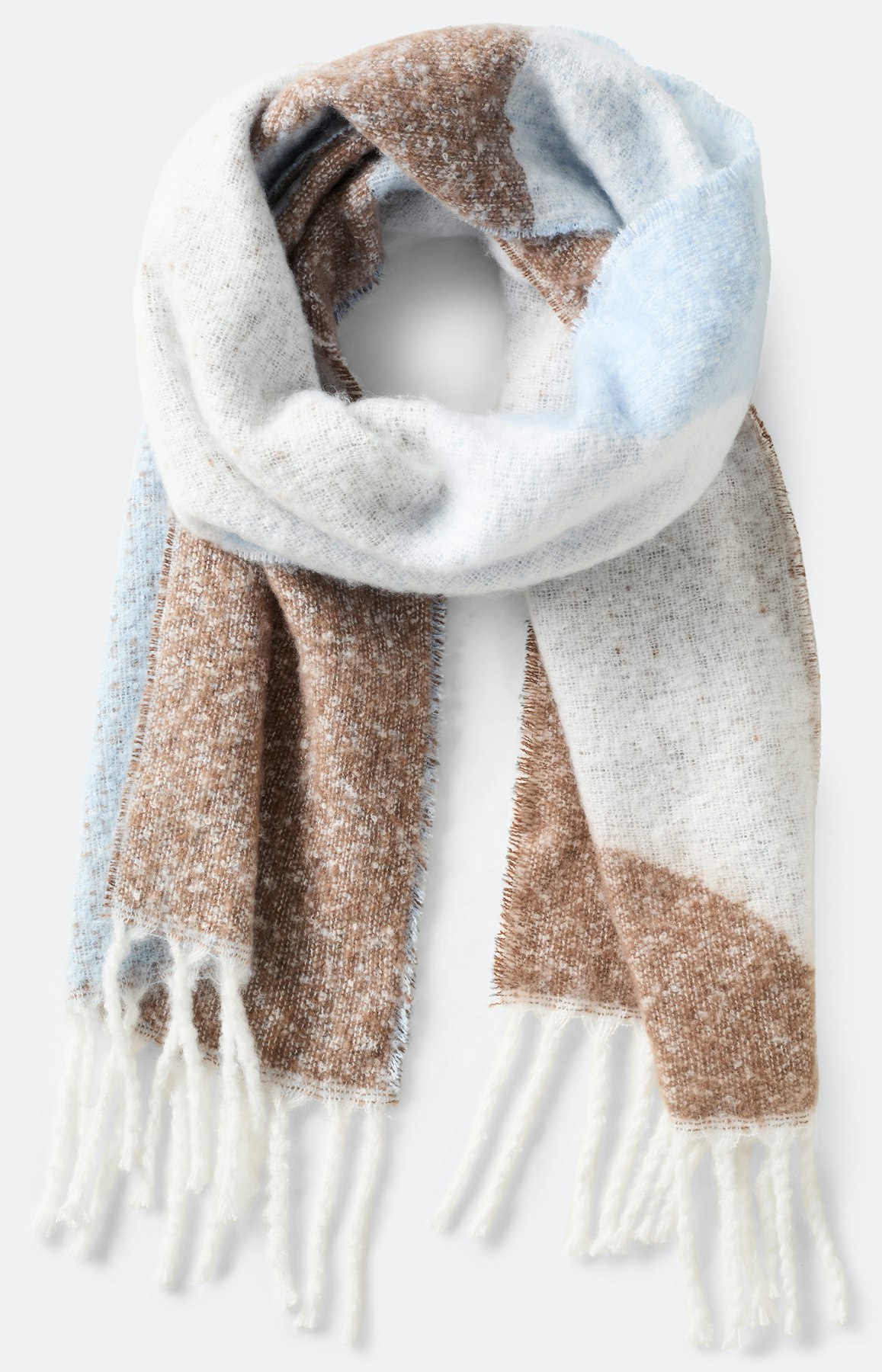 Schal mit weicher Textur, taupe