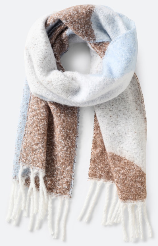 Schal mit weicher Textur, taupe