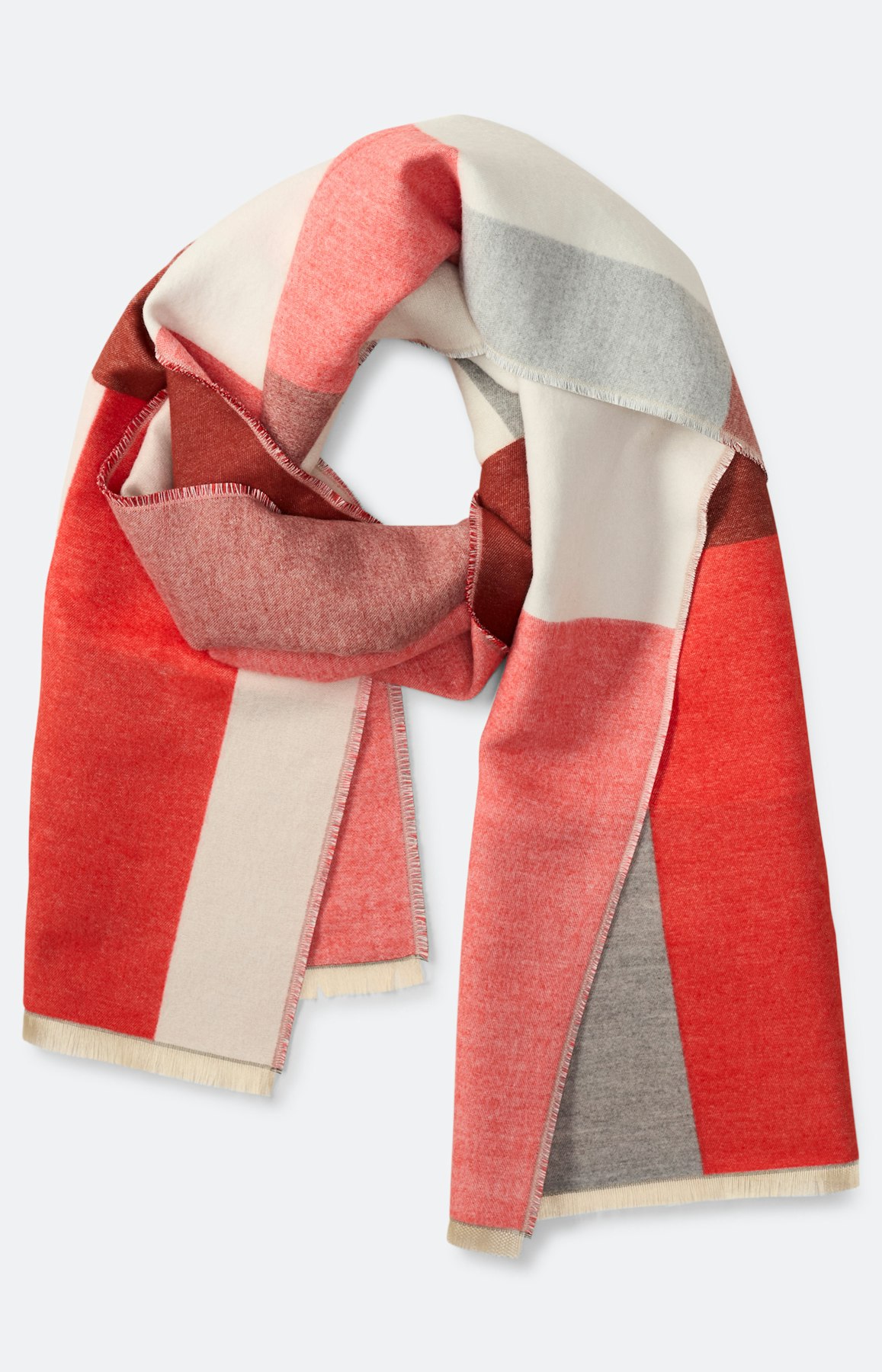 Sjaal met een ruitmotief, rood