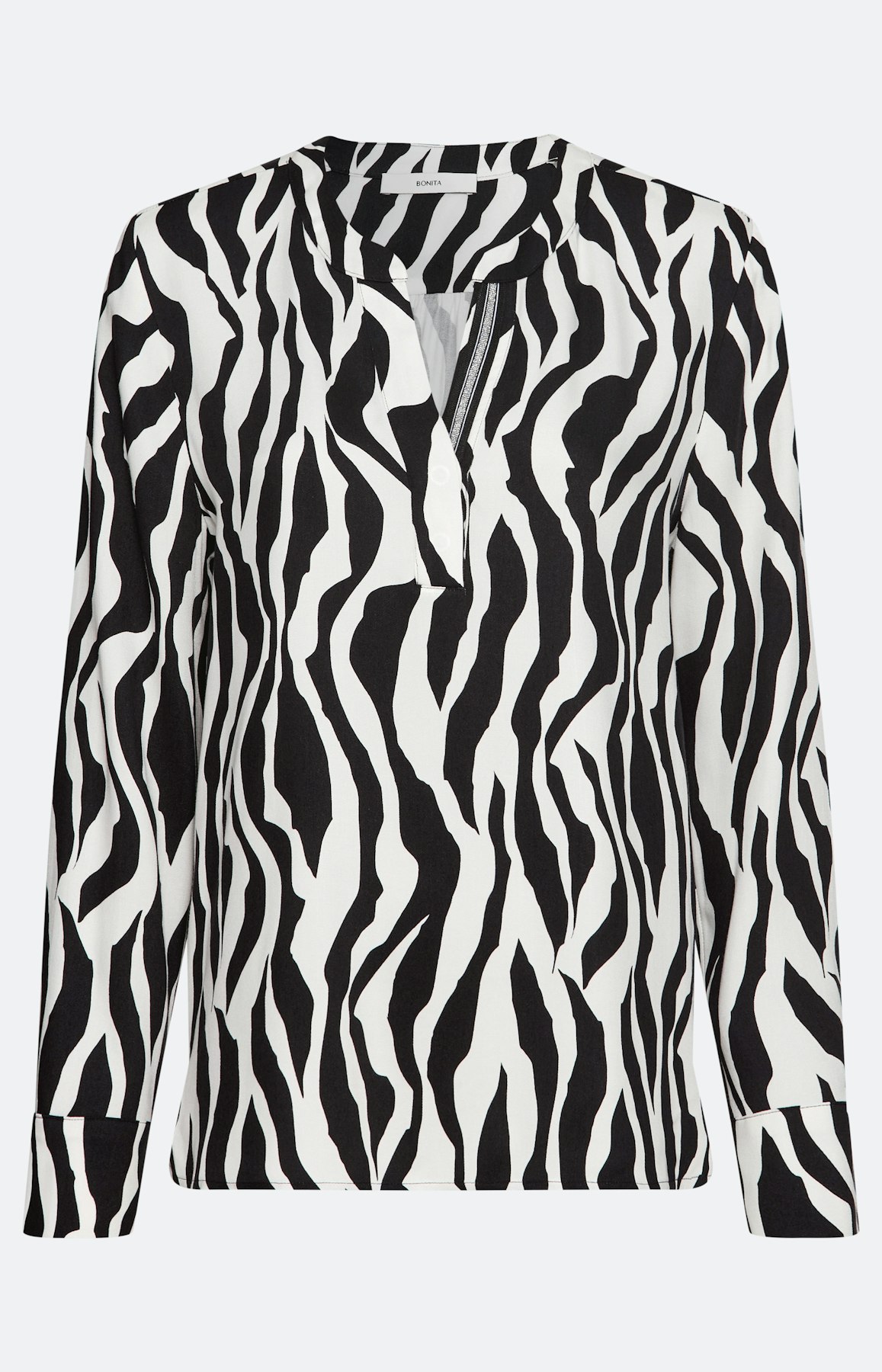 Blouse met zebramotief, wit