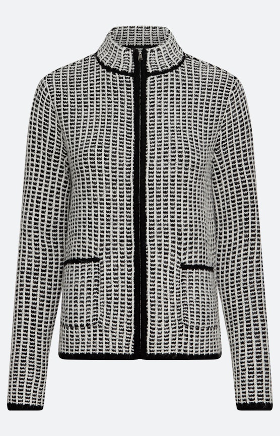 Vest met ruit-structuur, gedessineerd