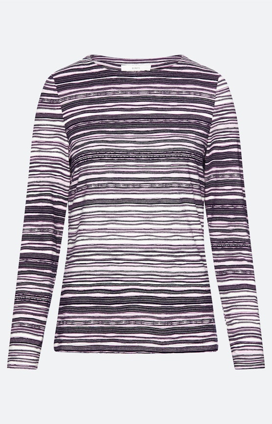 Shirt mit Wellenstruktur, navy