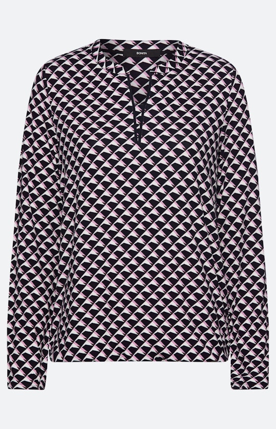 Shirt mit All Over-Print, navy