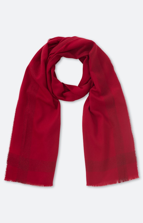 Schal mit Glitzer-Detail, dunkelrot