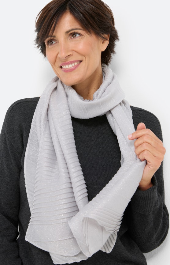 Schal mit Glitzer-Effekt, grau