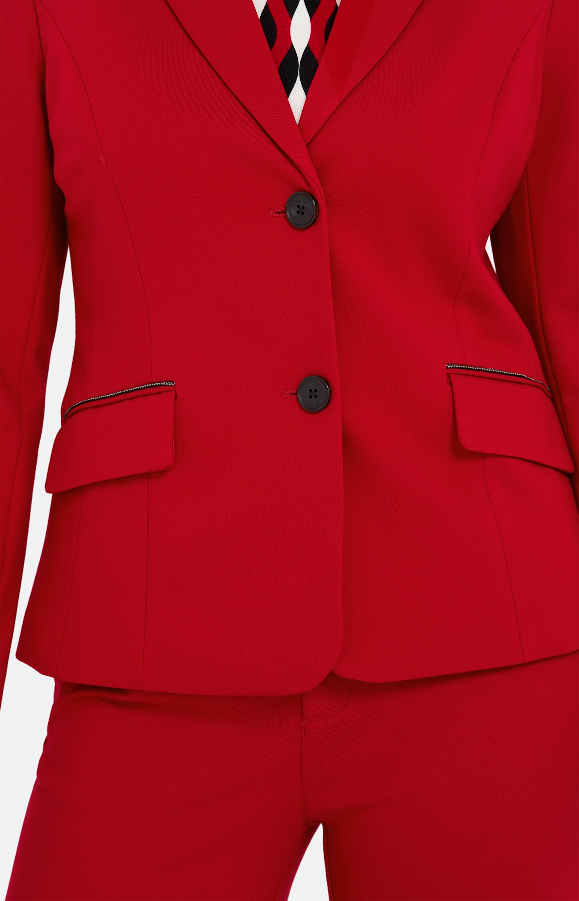 Blazer met stretchaandeel, donkerrood