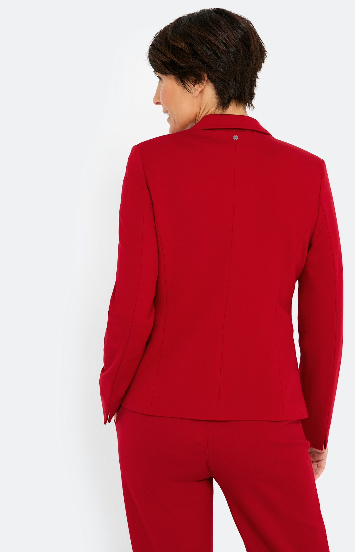 Blazer met stretchaandeel, donkerrood