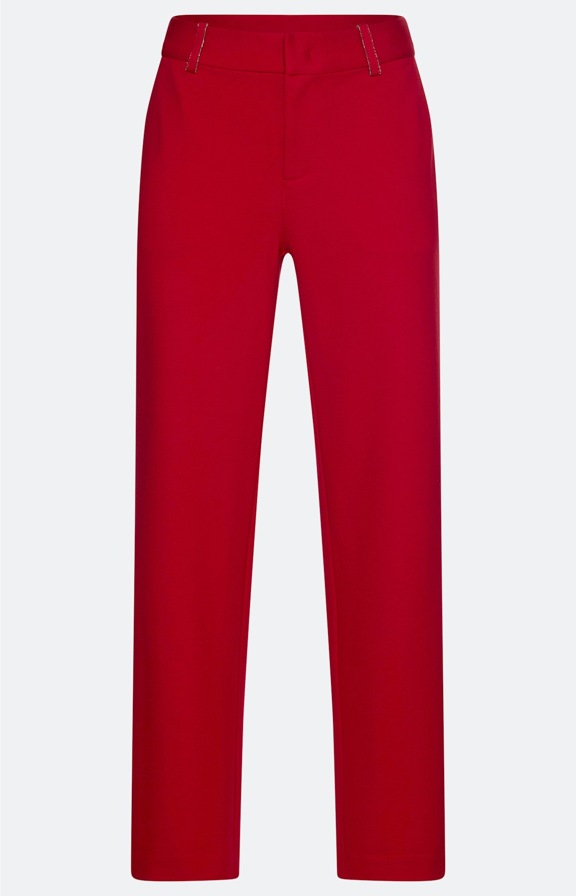 Marlene-broek, 30 inch, donkerrood