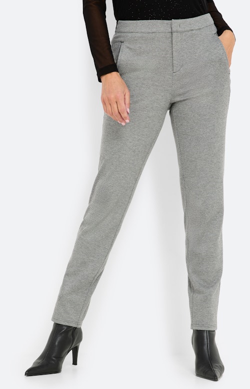 Broek met glitter, 30 inch, grijs