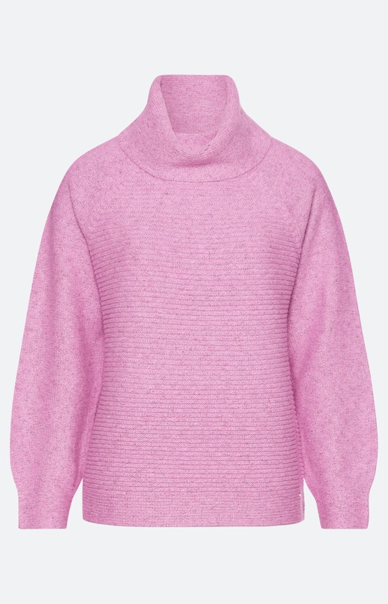 Pullover mit Rollkragen, rosa