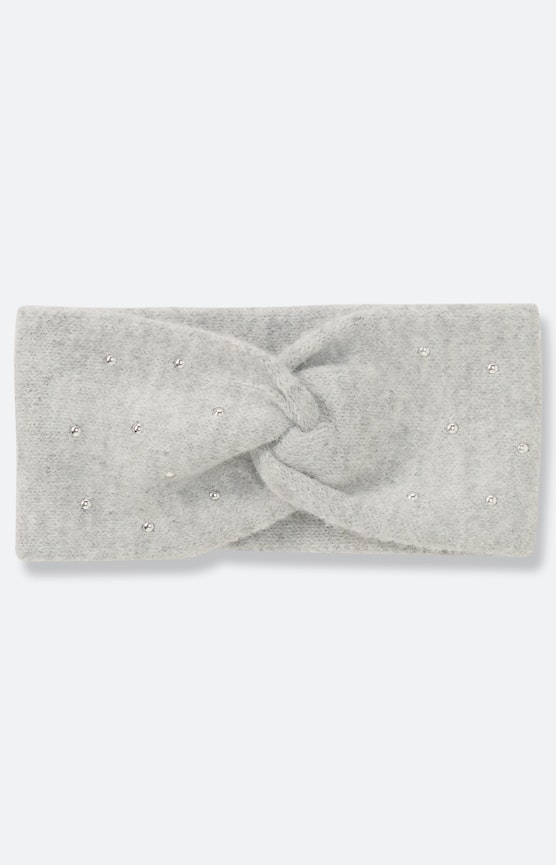 Hoofdband met fijne studs, grijs