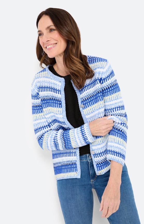 Vest met knopen, blauw