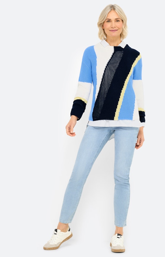 Moderne maritieme stijlen ontmoeten grafische details
 Inspiratie uit de collectie "Nautical Ease"
