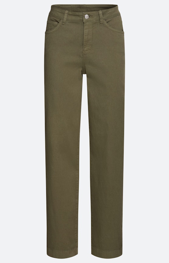 Jeans met wijde pijpen 30 inch, kaki