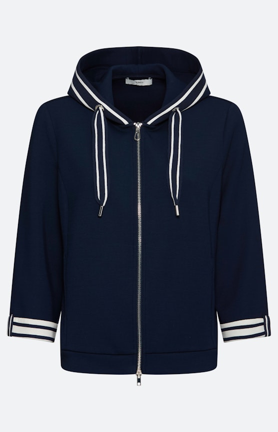 Sweatvest met capuchon, marine