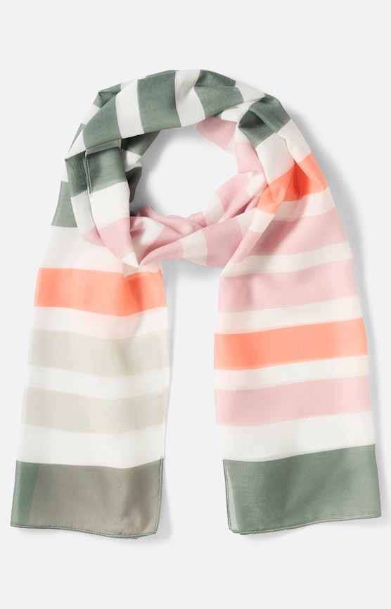 Sjaal met streepdessin, multicolour