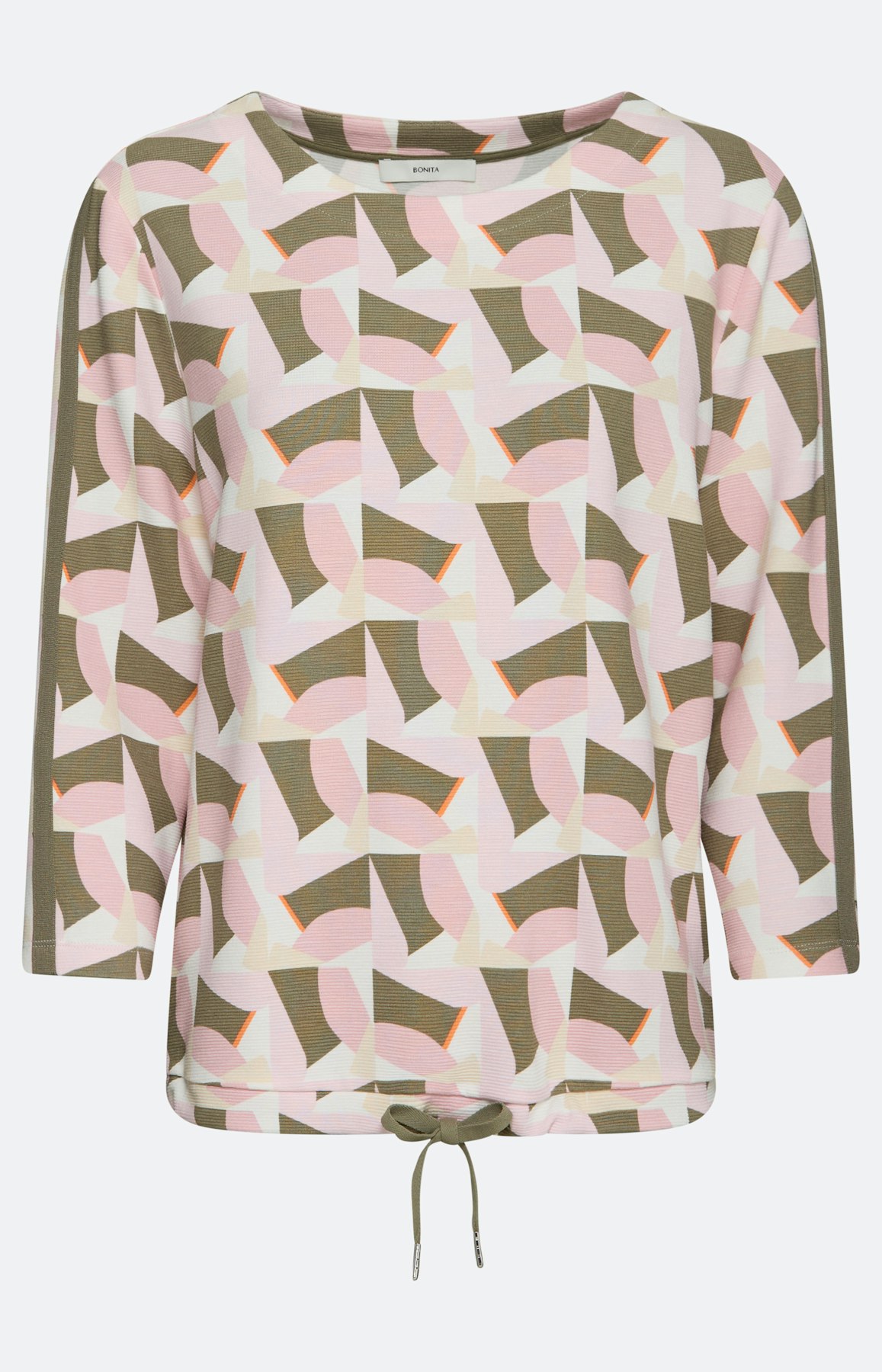 Sweatshirt met print all-over, lichtroze