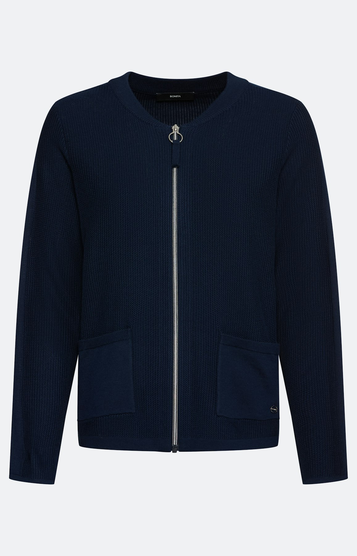 Vest met een rits, marine