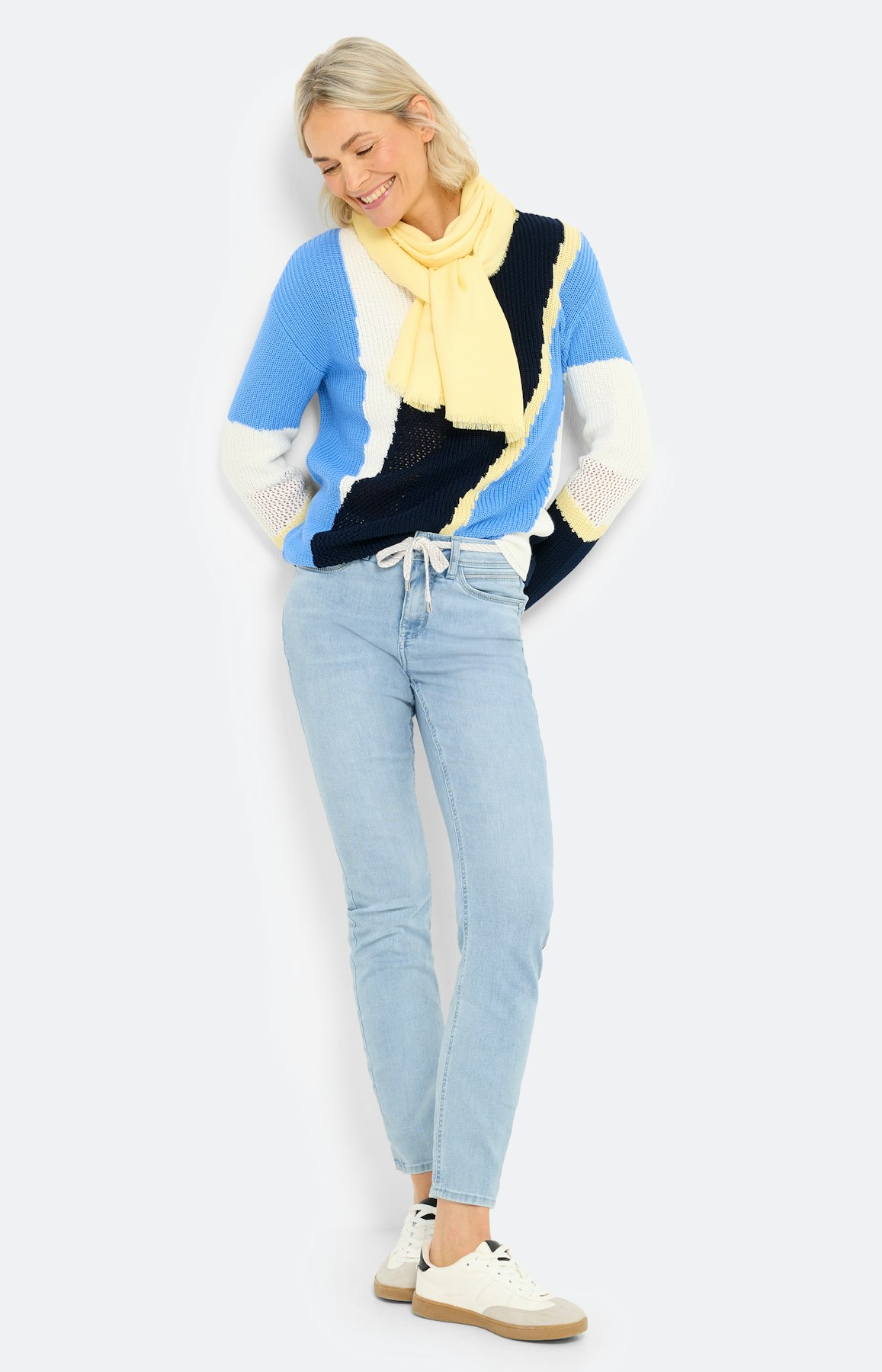 Jeans in slim fit 30 inch, lichtblauw