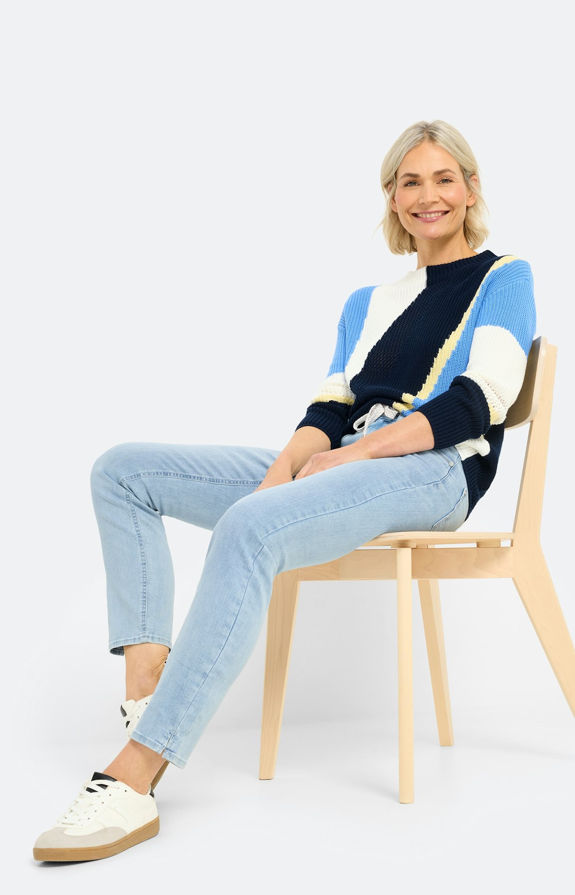 Jeans in slim fit 30 inch, lichtblauw