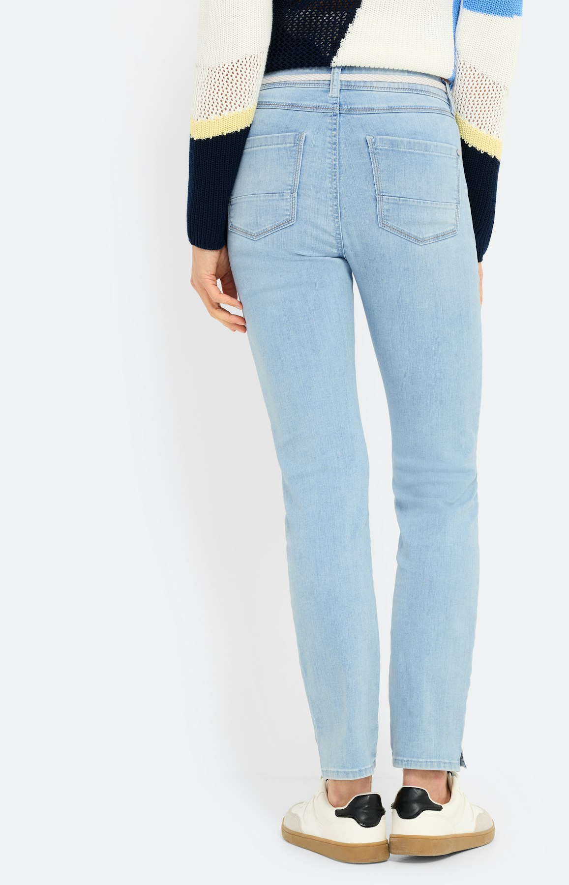 Jeans in slim fit 30 inch, lichtblauw