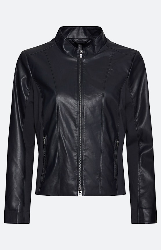 Jas van imitatieleer, marine