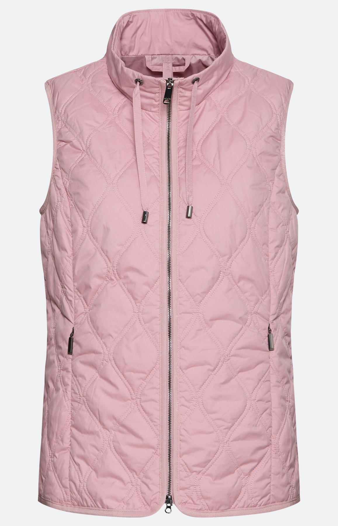Bodywarmer met een opstaande kraag, roze
