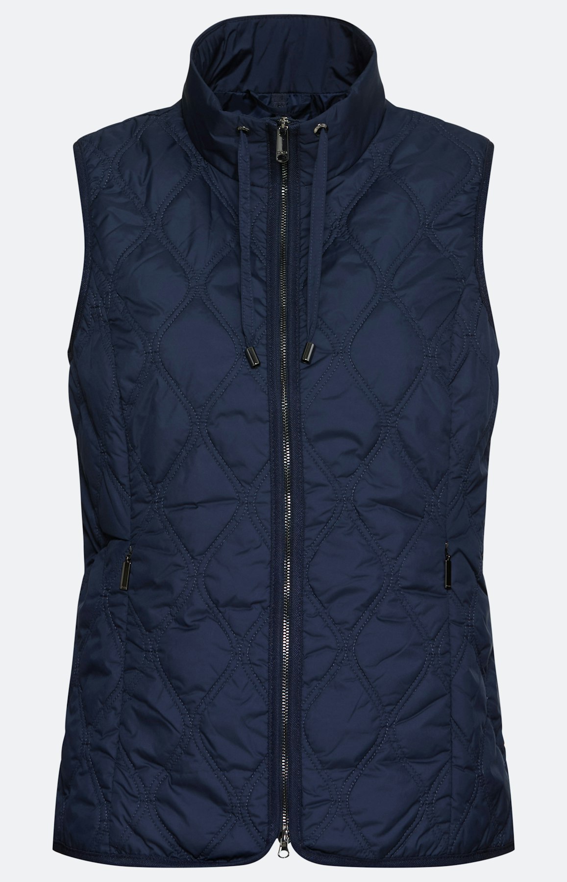 Bodywarmer met opstaande kraag, marine