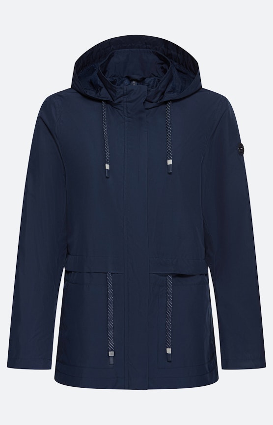 Jas met rijgkoord, marine