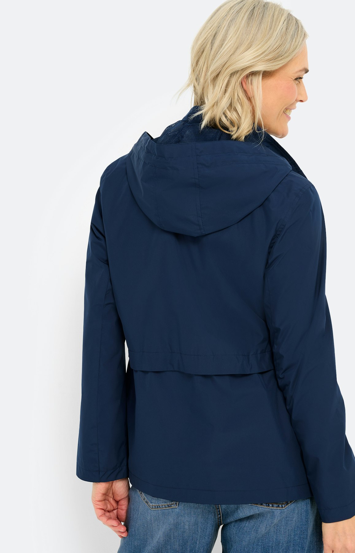 Jas met rijgkoord, marine