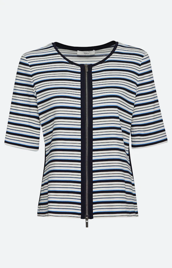 Twinset jas met strepen, navy