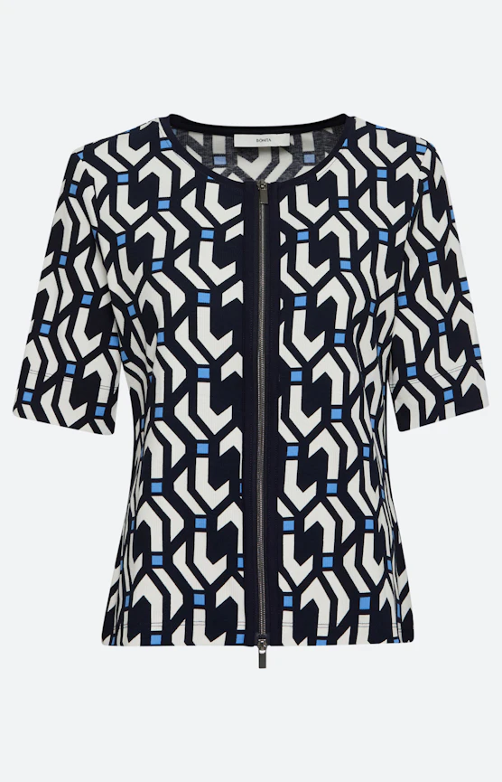 Twinset jas met motief, navy