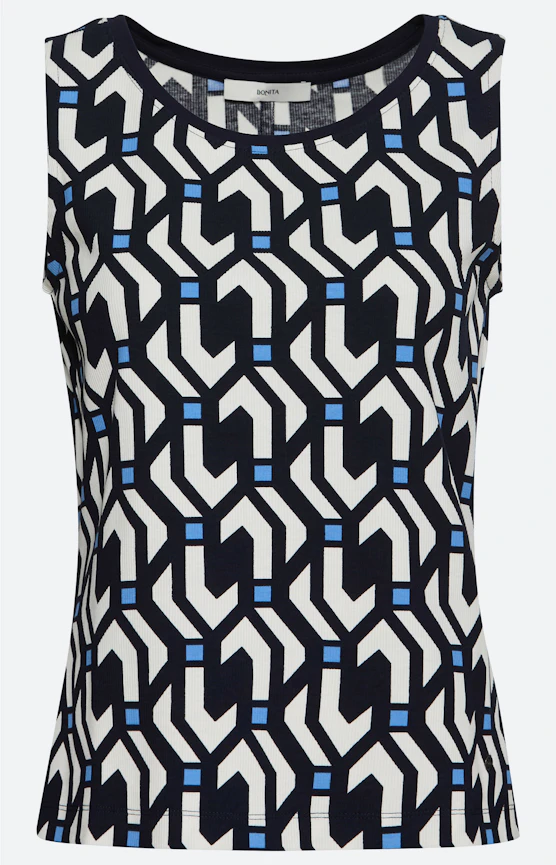 Twinset top met motief, navy