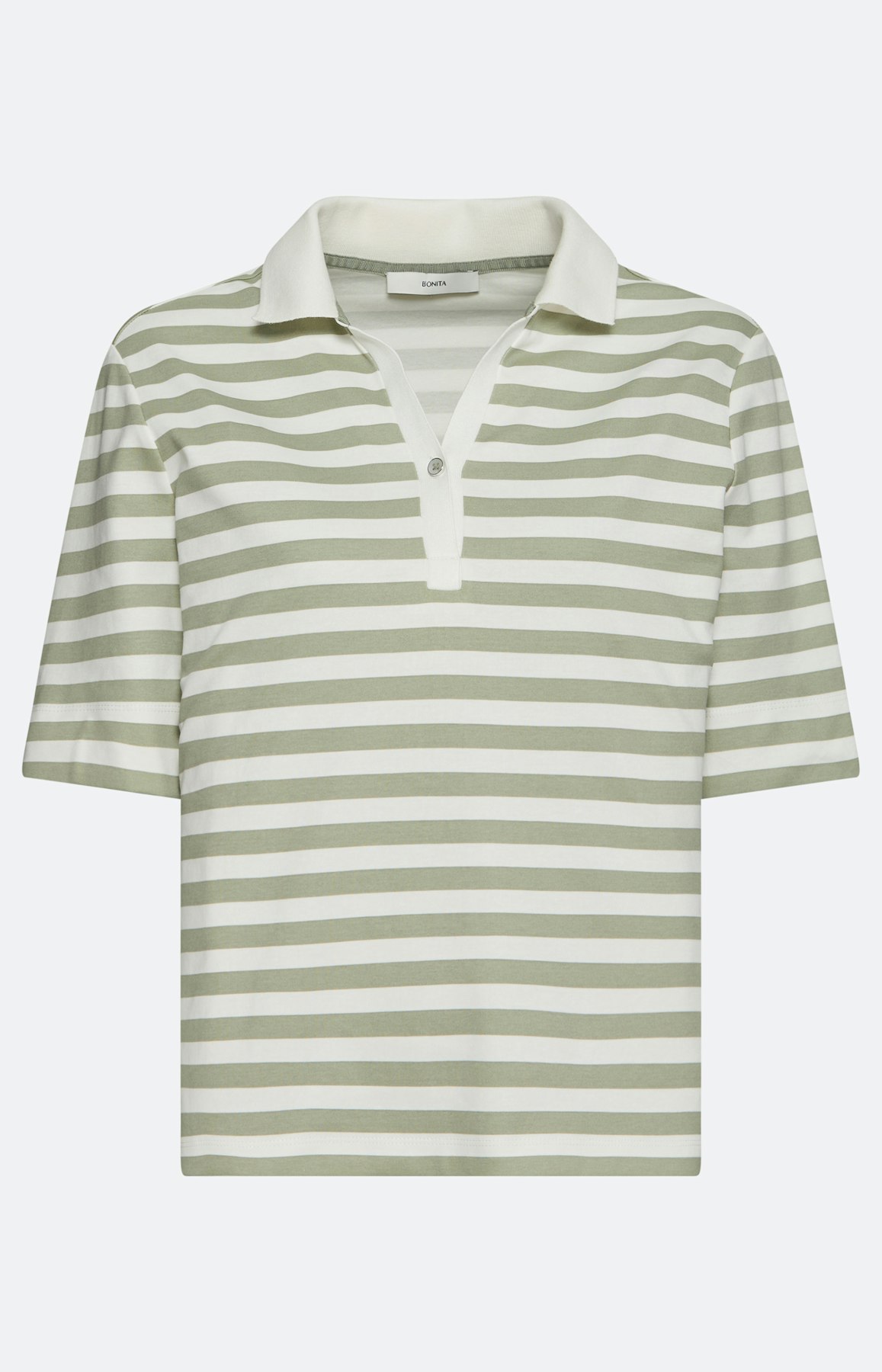 Poloshirt met strepen, grasgroen