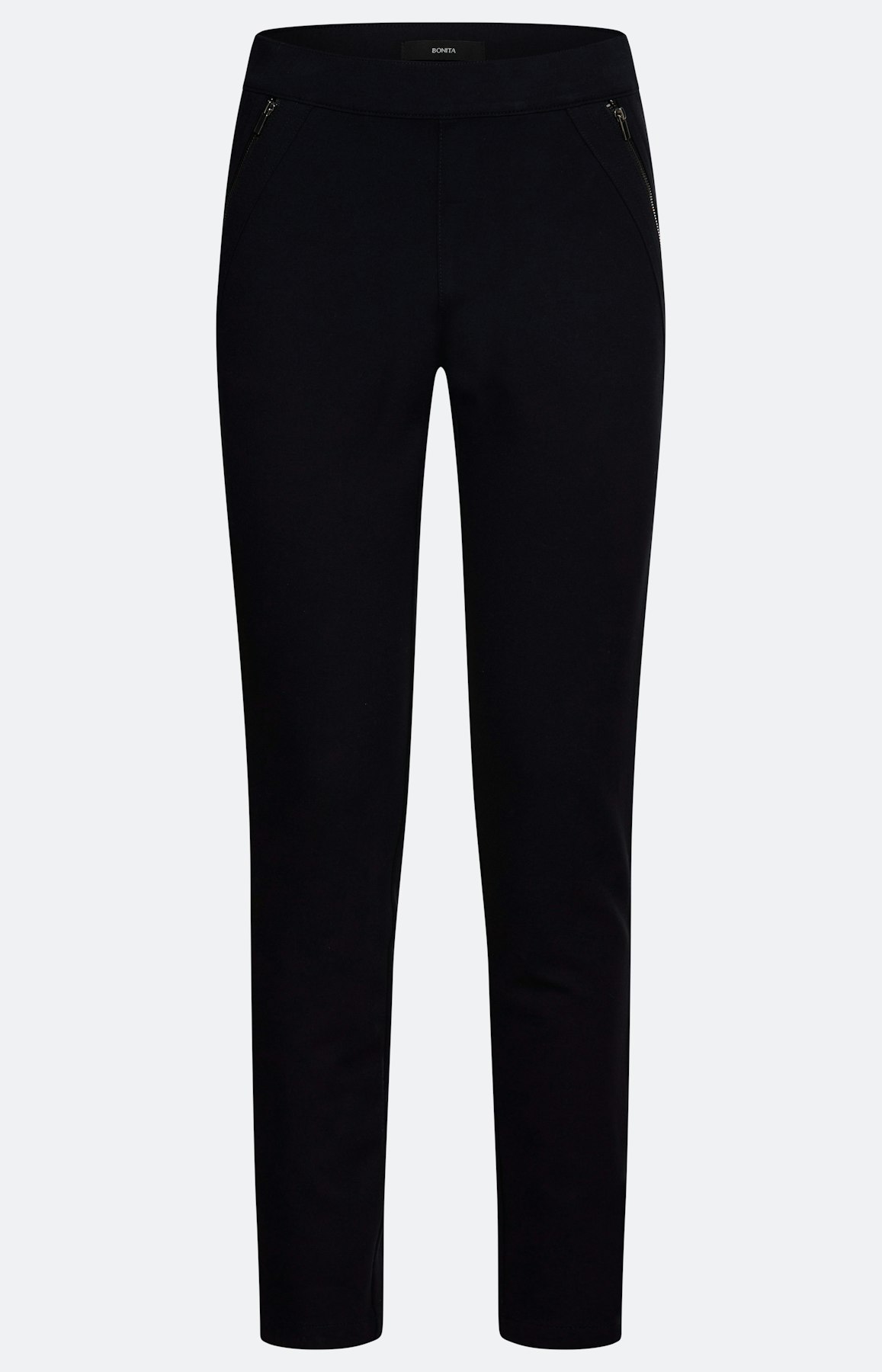 Broek, elastische band 28 inch, marine