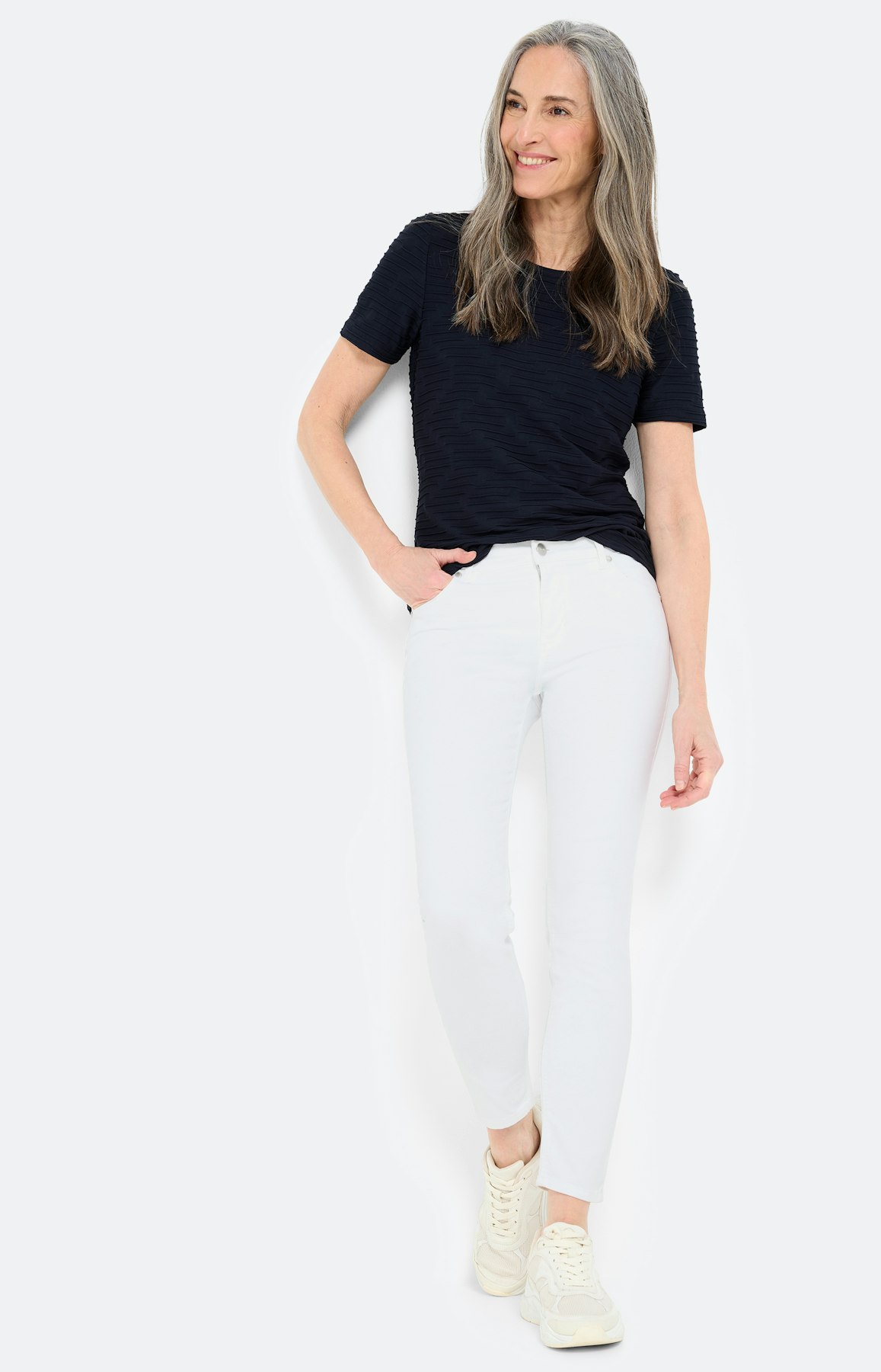 Jeans Dana in slim fit 28 inch, wit