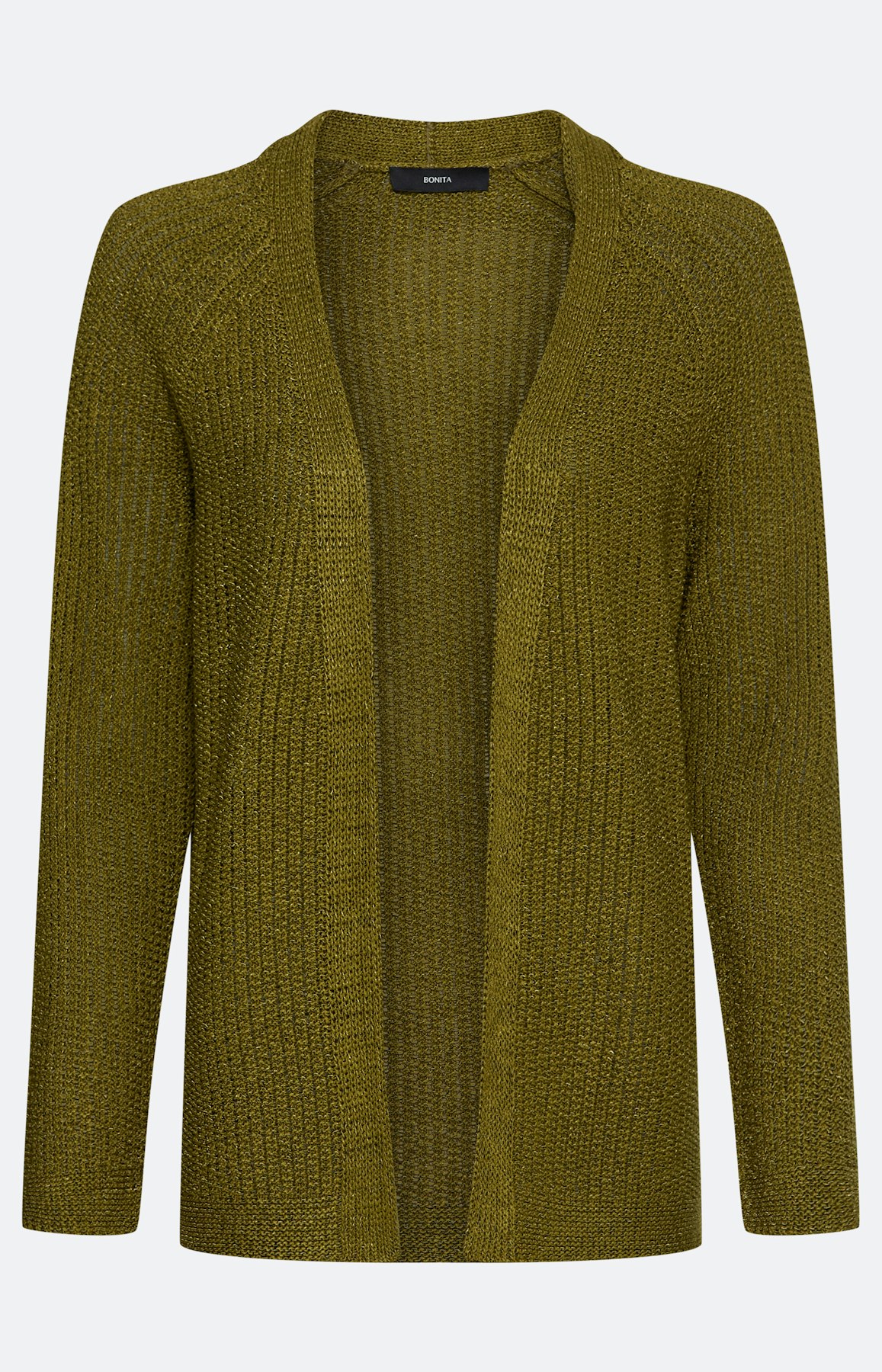 Cardigan zonder sluiting, olijf