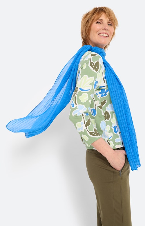 Sjaal met gekreukte structuur, royal