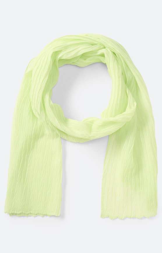 Sjaal met gekreukte structuur, limoen