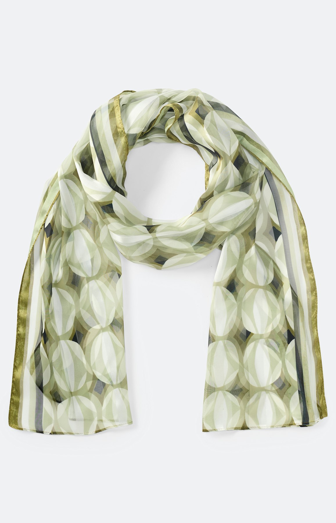 Sjaal met print all-over, groen