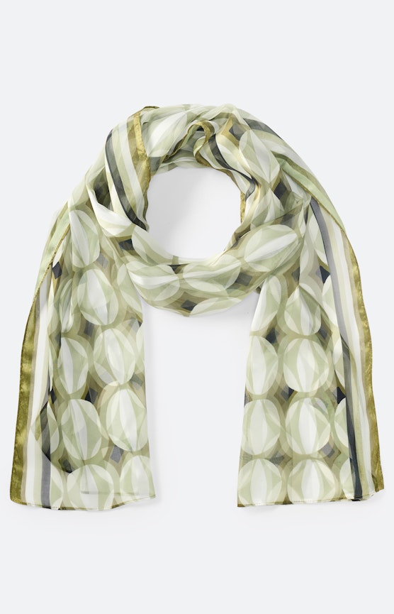 Sjaal met print all-over, groen