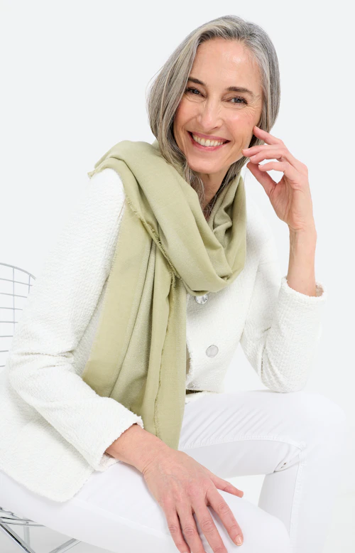 Sjaal met glittereffect, pistache