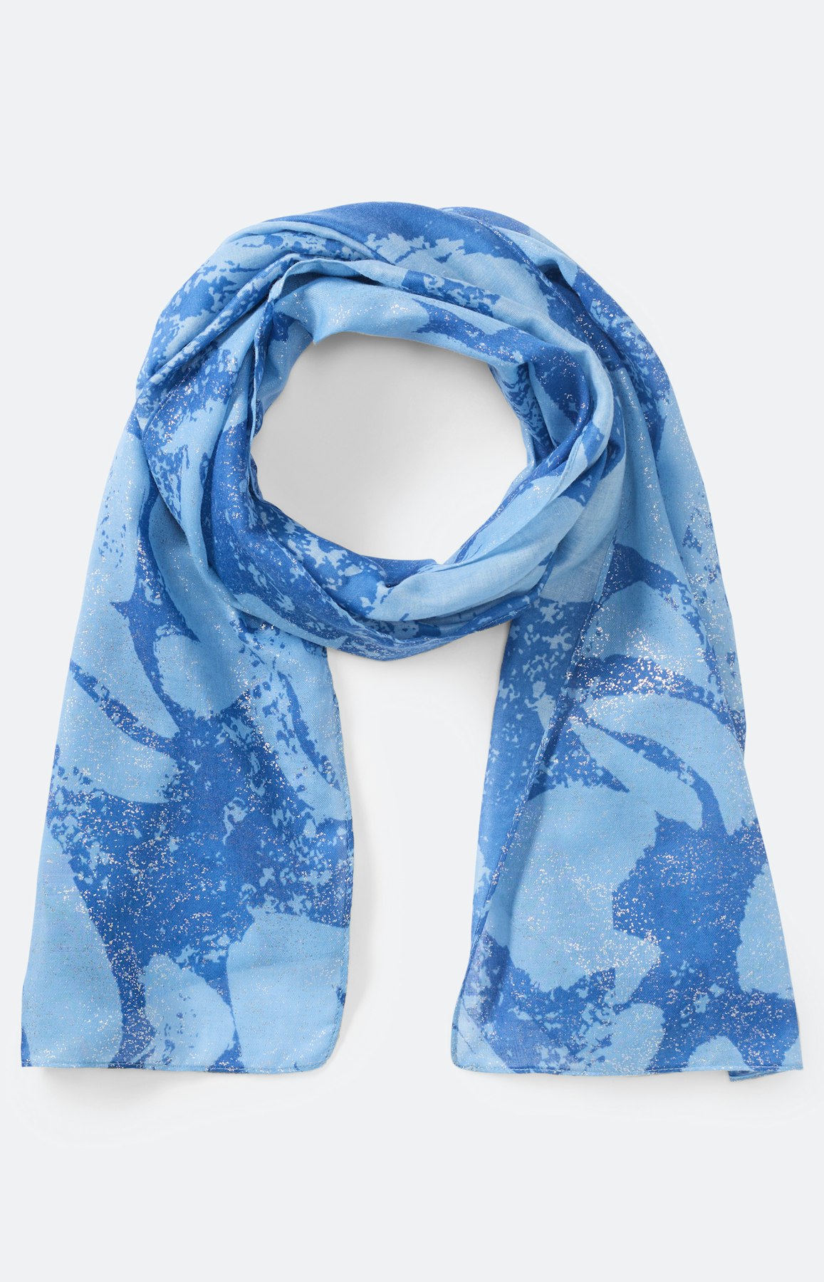 Sjaal met gebloemde print, royal